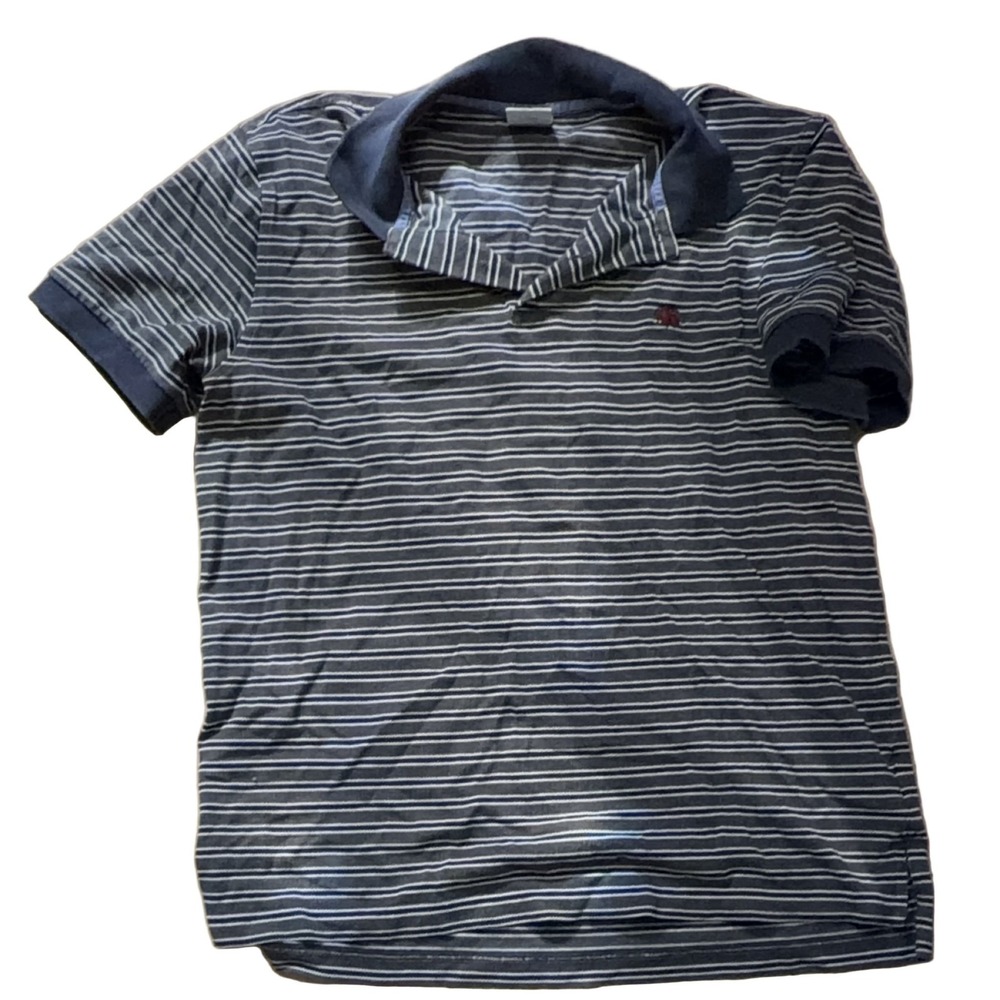 Brooks Brothers 1818 Performance Polo Shirt L Slim Fit Grey Striped Cotton